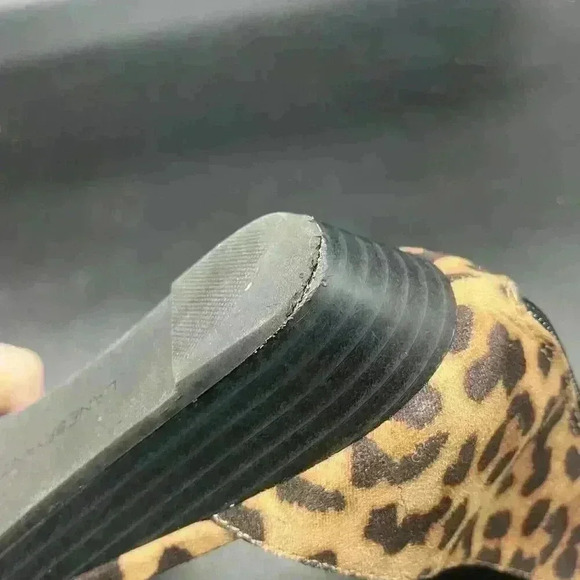 Lane Bryant leopard print ankle strap sandals womens 8 - Picture 8 of 8